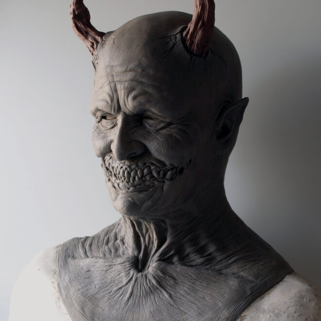 Demon sculpture